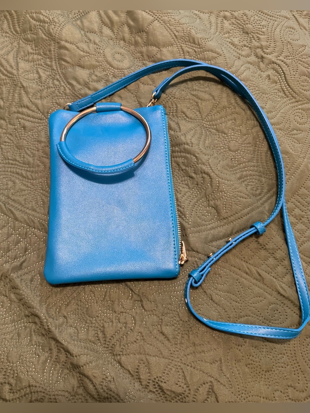 INC  Ashlii Phone Wristlet Crossbody Bag - Summer 2024 Collection - Peti Blue